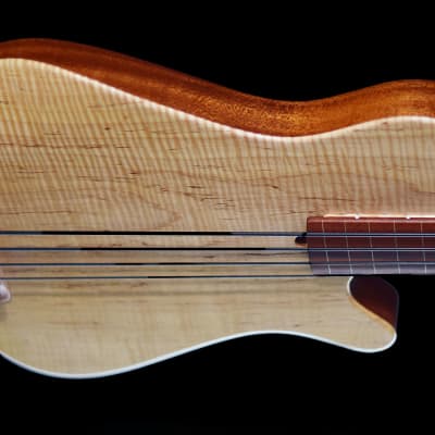 Rob Allen Mouse 30" Flamed Maple Lined Fretless image 3