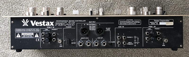 VESTAX べスタクス PMC-25 Vestax #PMC09 初めて見たVestaxミキサーはこれでした！普通に19