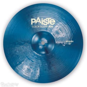 Paiste 12 inch Color Sound 900 Blue Splash Cymbal image 2