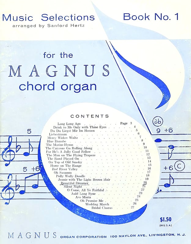 USED/VINTAGE Music Selections for the Magnus Chord Organ Reverb