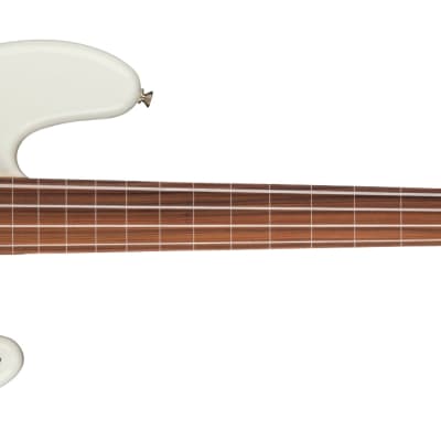 Fender Player Series 4-String Fretless Jazz Bass Guitar in a Polar White Finish image 1