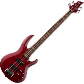 ESP LTD B-204FM 4-String Flamed Maple Top Bass See-Thru Red 2018