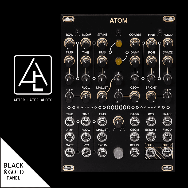 Antumbra Atom - Micro Mutable Instruments Elements Clone - Module  Synthesizer - Black/Gold
