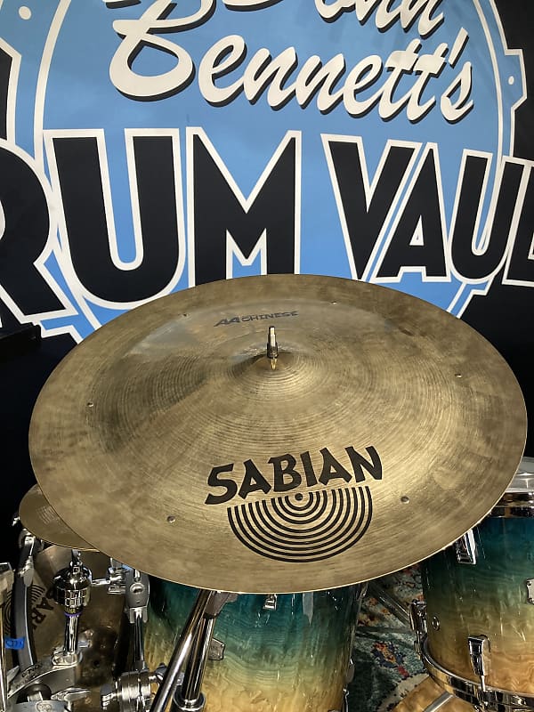 David Garibaldi's Tower of Power, Sabian 18" AA China Sizzle Cymbal, 6 Rivets 1486g 1990's image 1