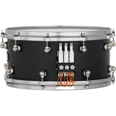 Pearl DC1465S/C119 Dennis Chambers Signature 6.5x14 Snare Drum - Matte Black image 2