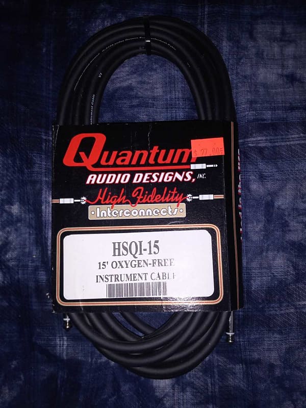 Quantum Audio Designs HSQI 15' Oxygen Free Instrument Cable / Reverb