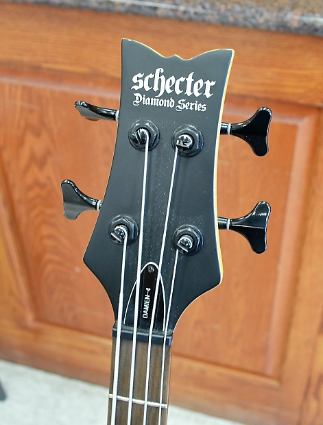 Schecter Diamond Series Damien-4 4-String Bass Guitar (Black