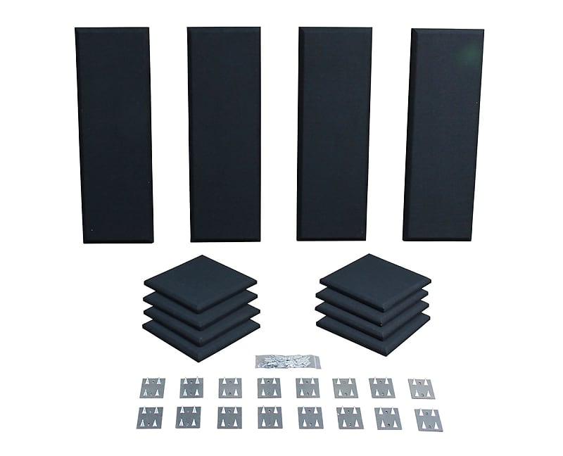 Primacoustic London 8 Black Acoustic Room Treatment Kit Reverb primacoustic-london-12-white-paintable-acoustic-room-reverb