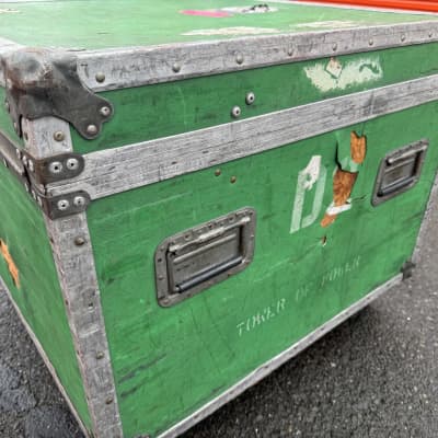 David Garibaldi's Tower of Power Anvil ATA Bass Drum and Cymbal Flight Case. "D2" Green image 3