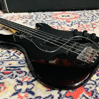 1986 Hohner PJ Bass FL Fretless - Black image 4