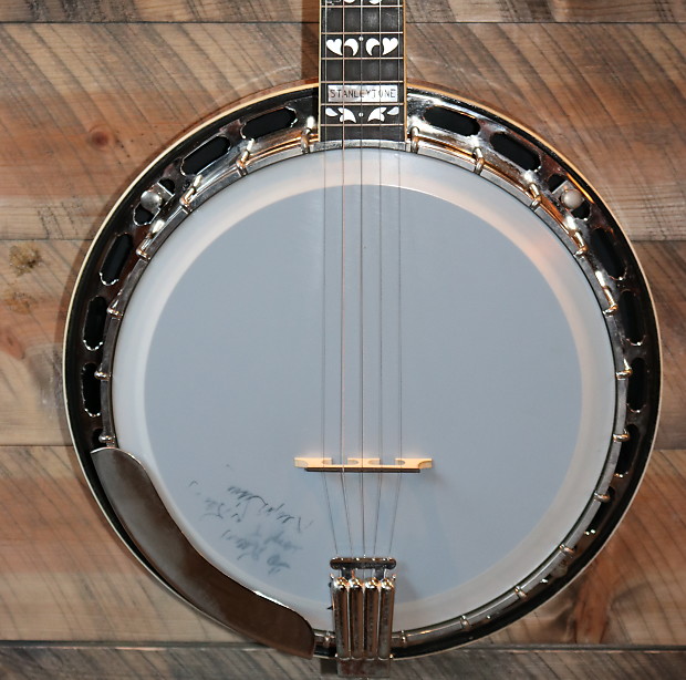 Frank Neat Stanleytone Banjo Ralph Stanley owned played and signed 1984