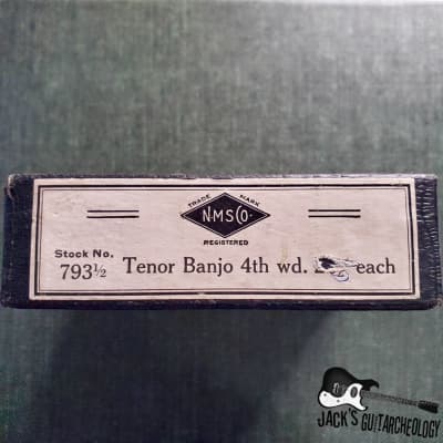 National Music String Co. Black Diamond Strings Box with 4 Strings (1930s-1970s) image 6