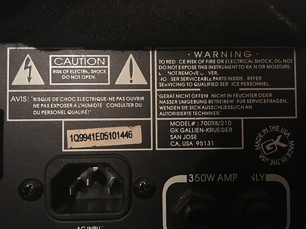 Gallien-Krueger 700RB/210 bass amp combo | Reverb