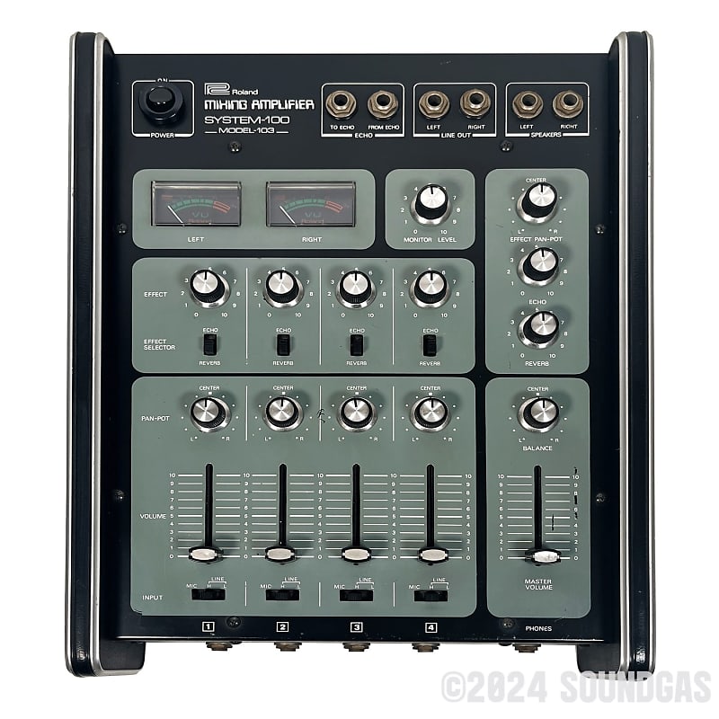 Roland System-100 Model 103 Mixer - Great reverb sound