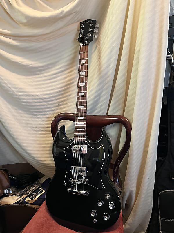 Ventura Electric Guitar Black | Reverb