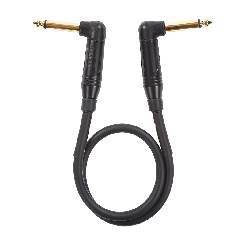 Mogami Gold Patch Instrument Cable 1.5' Angle-Angle image 1