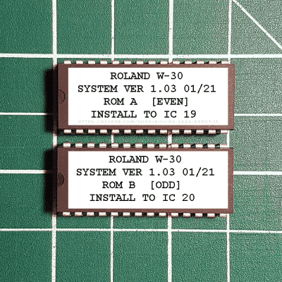 Roland W-30 OS v1.03 Final EPROM Firmware Upgrade SET