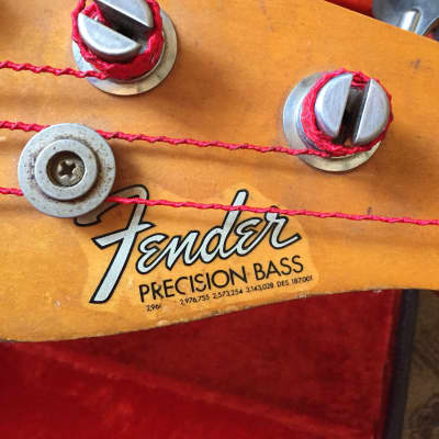 Fender Precision Bass 1965 Faded Shoreline Gold image 14
