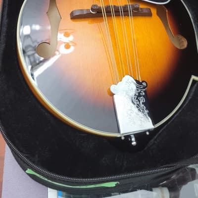 Gold Tone GM-35 F Style Mandolin with case - Tobacco Sunburst image 8