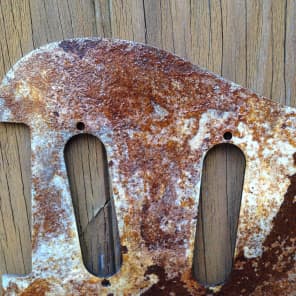 Rusted Relic Hendrix Voodoo Stratpickguard, Red/ Rust recycled metal 6is9 image 2