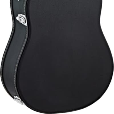 Ortega Guitars OACCSTD-DN Acoustic Dreadnought Guitar Economy Case, Flat Top, Chrome Hardware, Black for sale