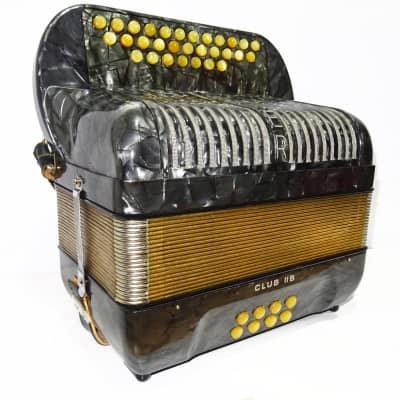 Almost Unused Hohner Club llB Diatonic Squeezebox Button Accordion German Garmon Straps Case 2016, Rare High-Quality Harmonica, Amazing sound! image 5