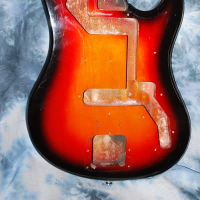 1966 Conrad Bison Standard 6 String Electric Guitar Project Body Japan for sale