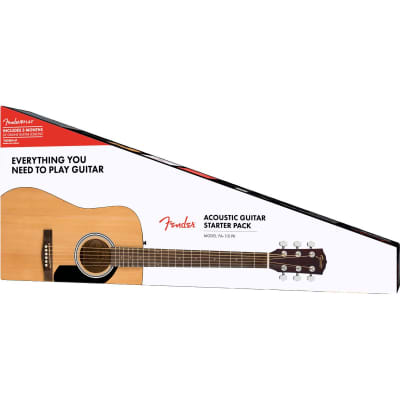 Fender FA-115 Dreadnought Beginner Acoustic Guitar Pack Natural