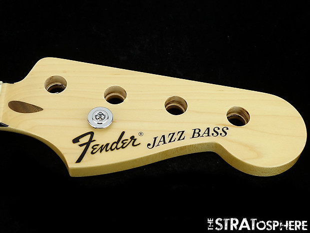 Fender Geddy Lee JAZZ BASS NECK J Maple Black Block Inlays Japan