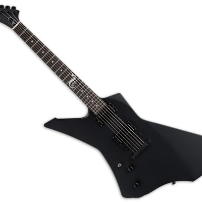 ESP LTD James Hetfield Snakebyte Left-Handed Electric Guitar Black Satin image 1