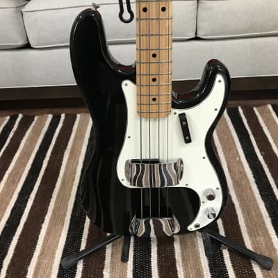 1973 Fender Precision Bass -  Black, Maple - Nice! imagen 3
