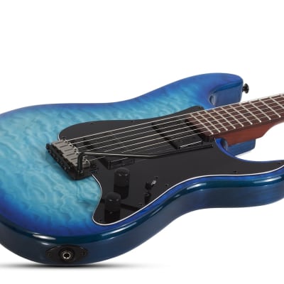 Schecter Traditional Pro Electric Guitar (Transparent Blue Burst) 866 image 2