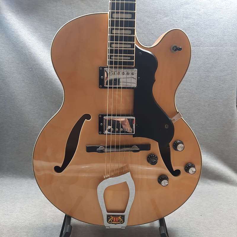 Hagstrom HJ500 Vintage Series Jazz Hollow Body Natural | Reverb