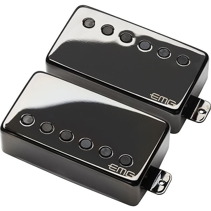 EMG JH James Hetfield Humbucker Set, Black Chrome image 1