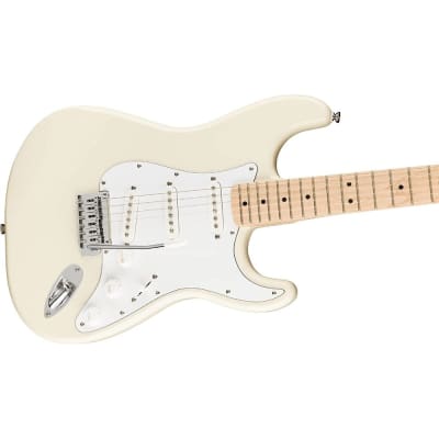 Squier by Fender Affinity Series Stratocaster, Maple fingerboard, Olympic White image 4