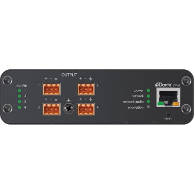 Shure ANI4OUT-BLOCK 4-Channel Audio Network Interface - Display, Open Box, Mint image 3