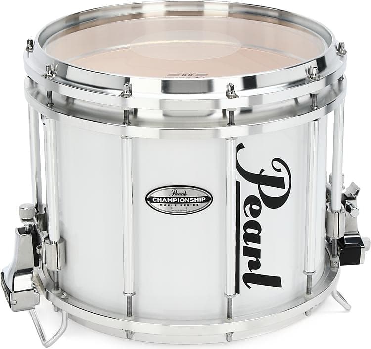 Pearl Championship Maple FFX Marching Snare Drum - 13 x 11 inch - Pure White image 1