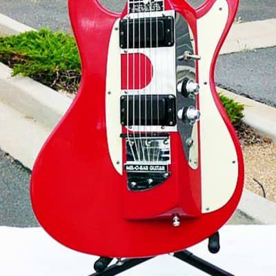 Vintage USA 1967 Mosrite Smith Guitar Mel-O-Bar Electric Slide Guitar Serial #128 - Rare Red Finish image 1