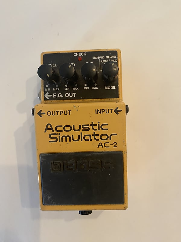 Boss AC-2 Acoustic Simulator (Silver Label) 1997 - 2006 - Yellow image 1