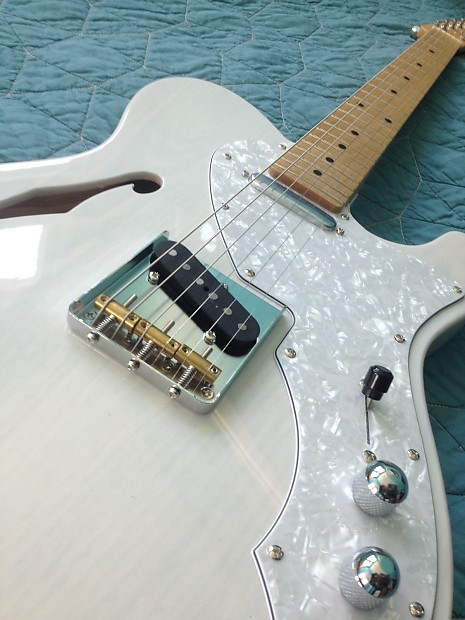 FGN Fujigen '69 Telecaster Thinline- Swamp Ash Transparent White