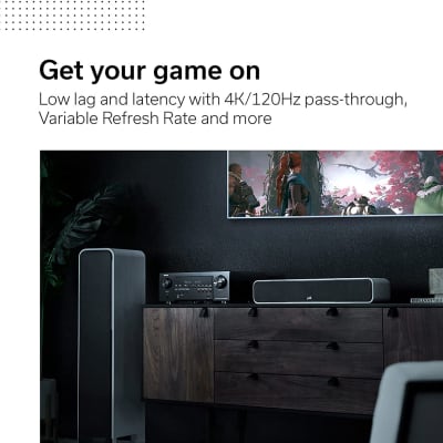 Denon AVR-S760H 7.2 Ch AVR - 75 W/Ch (2021 Model), Advanced 8K Upscaling, Dolby Atmos Height Virtualization, DTS Virtual:X & More, Wireless Streaming, Built-in HEOS, Amazon Alexa Voice Control image 6