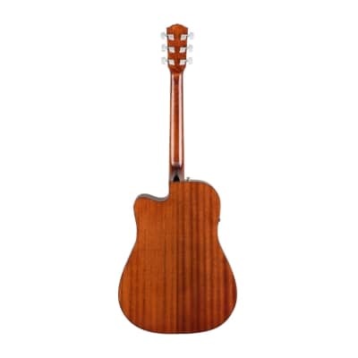 Fender CD-60SCE Dreadnought 6-String Acoustic Guitar (Right-Hand, All-Mahogany) image 7