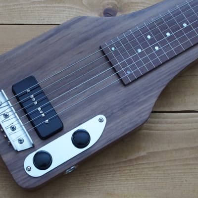 Woodsville Chicago 51 Lap Steel - Walnut, with Padded Gig Bag image 2