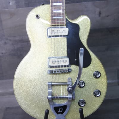 DeArmond M75 Chamagne Sparkle Jazz Guitar Hard case! for sale