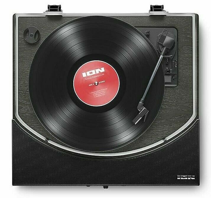 Ion Audio Premier LP Max Turntable Bluetooth w/ Built-in Speakers Black Ash  USB