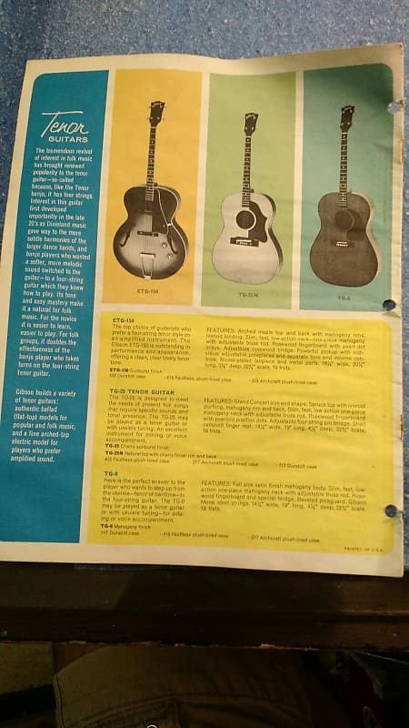 Gibson Folk Instruments Catalog 1964