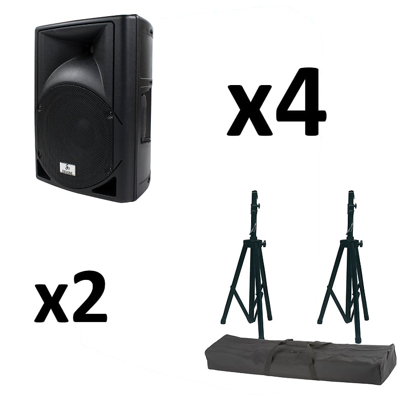 Devine Artis 15 passive speaker, 15inch, 450W (x4) + stands Reverb