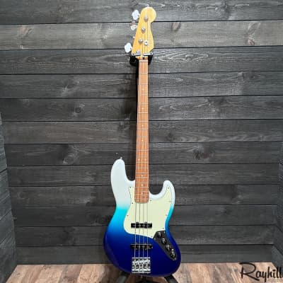 Fender Player Plus Active Jazz Bass MIM 4 String Belair Blue Electric Bass Guitar image 12