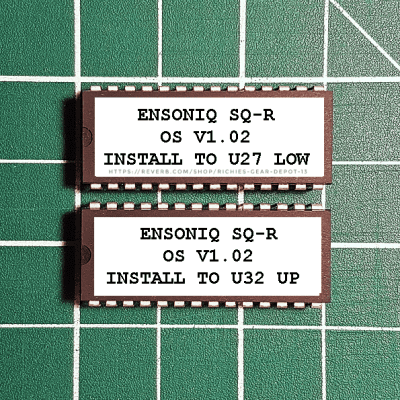 Ensoniq SQ-R OS v1.02 EPROM Firmware Upgrade SET / Brand New ROM Update Chips For SQR