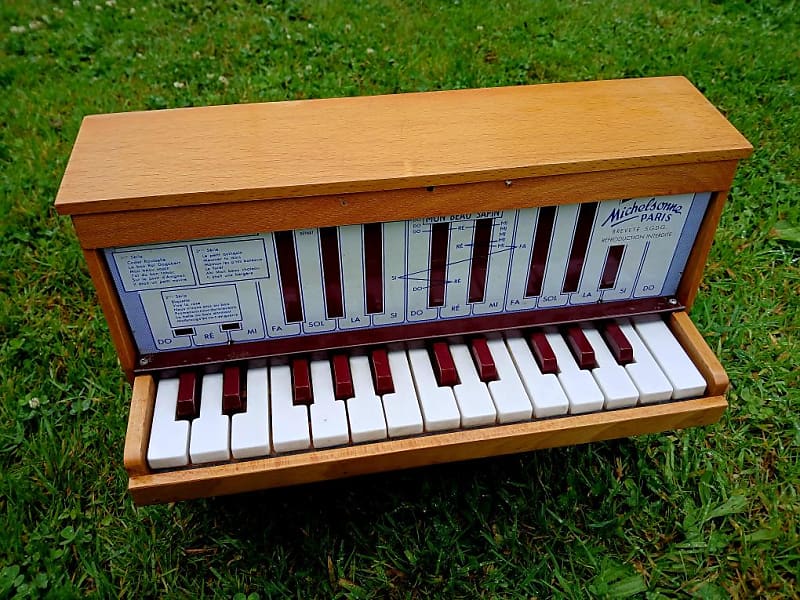 chromatic toy piano Michelsonne Paris 25 keys - WOODEN HAMMERS image 1